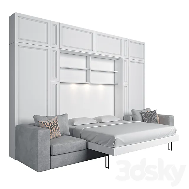 Olissys convertible wardrobe 3ds Max