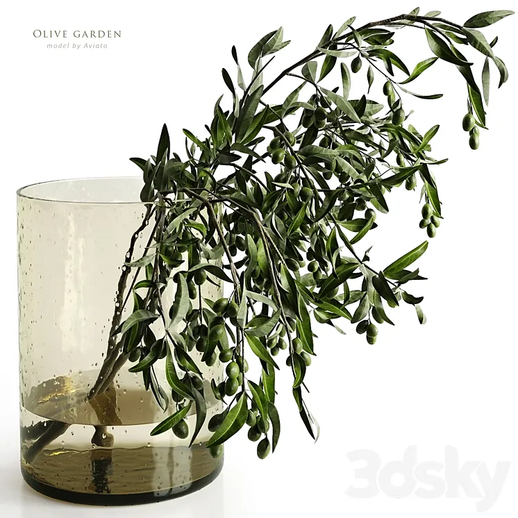 olive garden 3DS Max