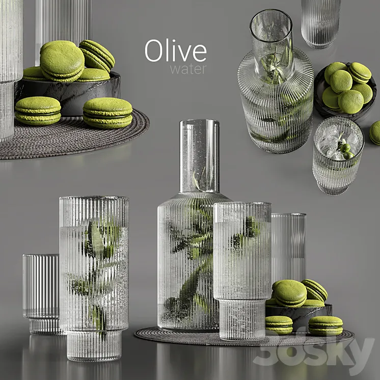 Olive water 3DS Max