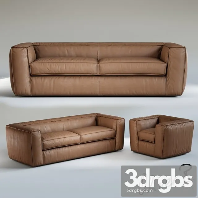 Oliver b. puffed 3 seater sofa 2 3dsmax Download