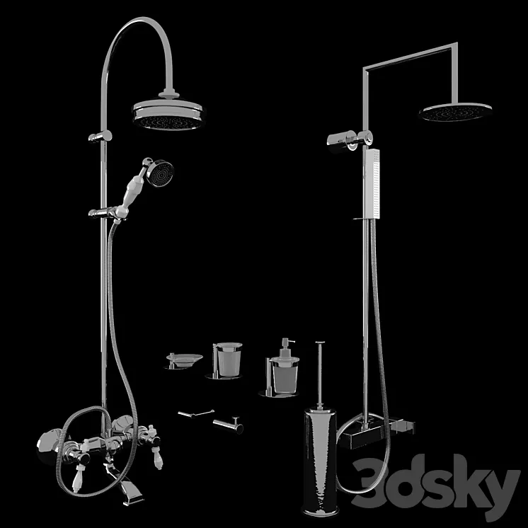 Olympia Catalogo ImperoStyle showers and bathroom accessories 3DS Max