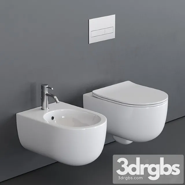 Olympia Ceramica Milady Wall Hung Wc 2 3dsmax Download