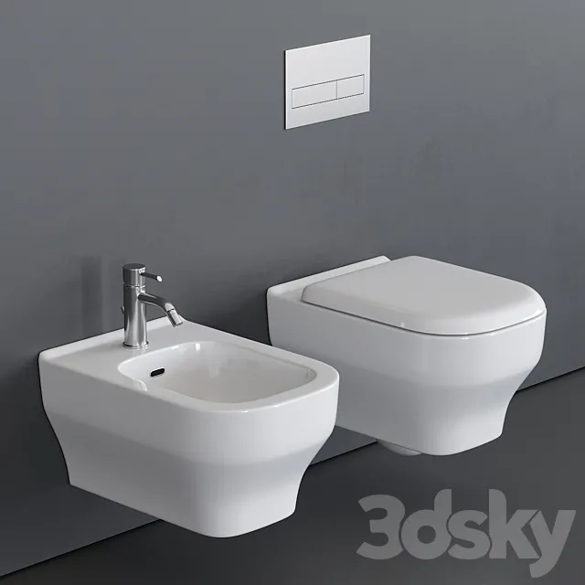 Olympia Ceramica Synthesis Wall-Hung WC 3ds Max