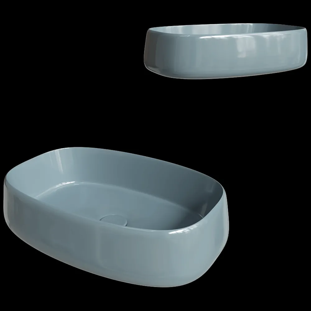 Olympia Ceramica – Washbasin Wave 40×60 3ds Max