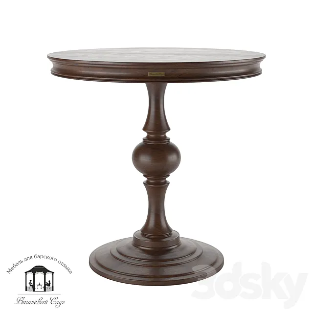 OM Albero Koloniale Round coffee table 3DS Max Model