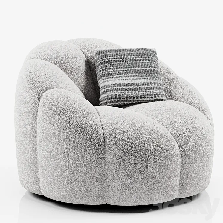 “OM Armchair “”Peppo””” 3DS Max