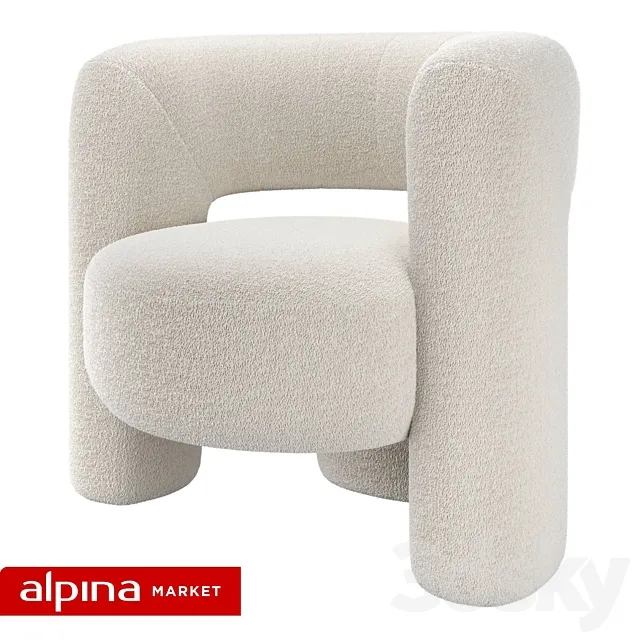 OM Armchair Zampa 3DS Max Model