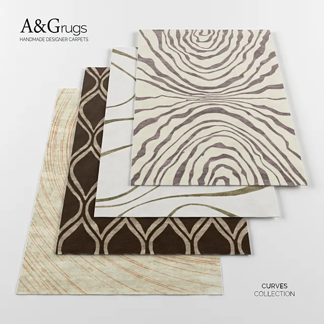 (OM) Carpets A & G Rugs – Curves collection (part 2) 3DS Max Model