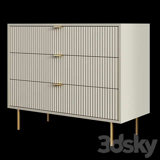 OM Chest of drawers CASCADE 3 drawers (JOMEHOME) 3DSMax File