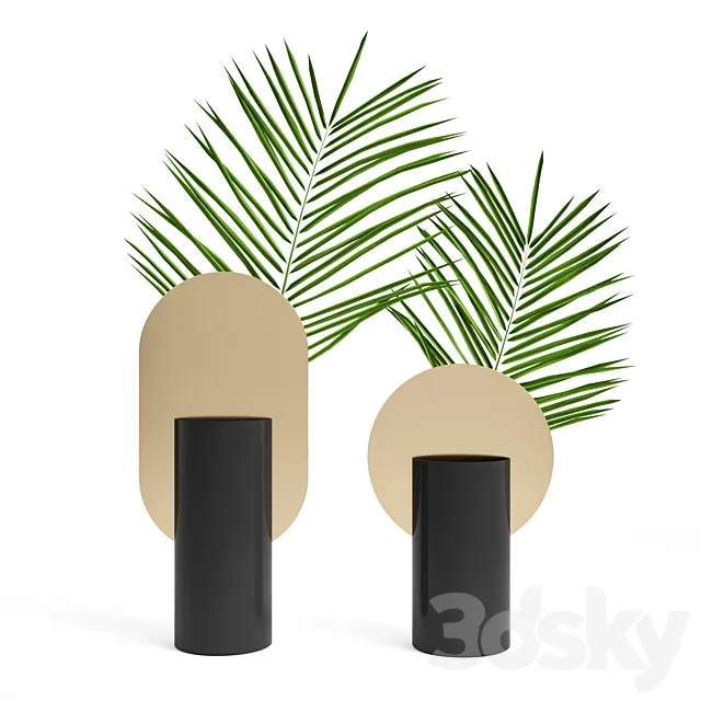 (OM) Genke and Malevich vases by NOOM 3DS Max Model