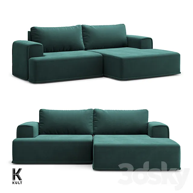 OM KULT-HOME sofa RUFFO 07.40 3DS Max Model