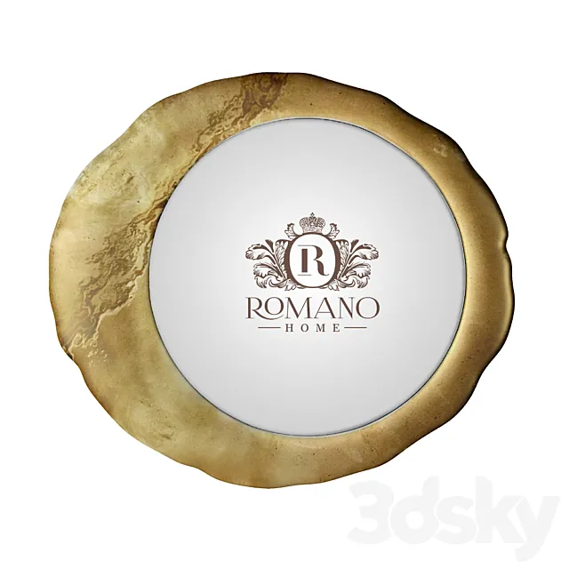 (OM) Mirror Mirror Gold Grand and Gold Golden Romano Home 3DS Max Model