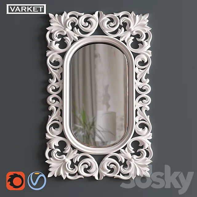 OM Mirror Varket Fiore 3DS Max Model