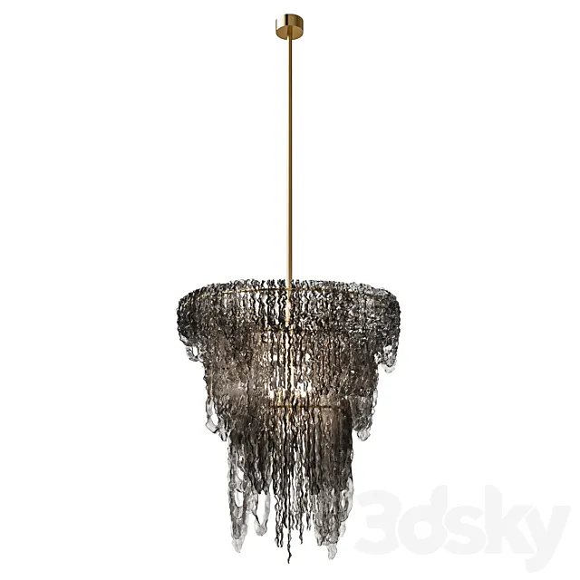 OM – (Official Model) Chandelier BLACK SPACE BIG 3DS Max Model