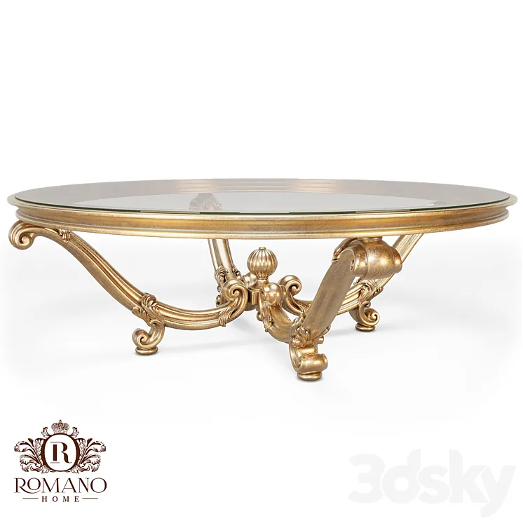 (OM) Round coffee table Daniele Romano Home 3DS Max
