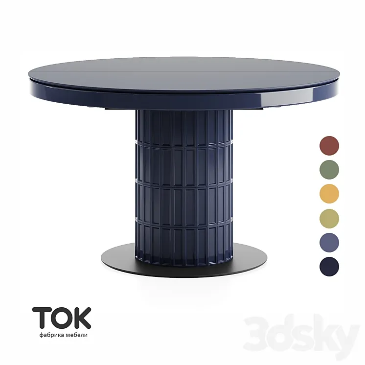 “(OM) Series of Tables “”Clinker F P50″” Sliding Tok Furniture” 3DS Max