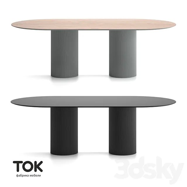 (OM) SERIES OF TABLES “VELVET OVAL-2” CURRENT FURNITURE 3DS Max Model