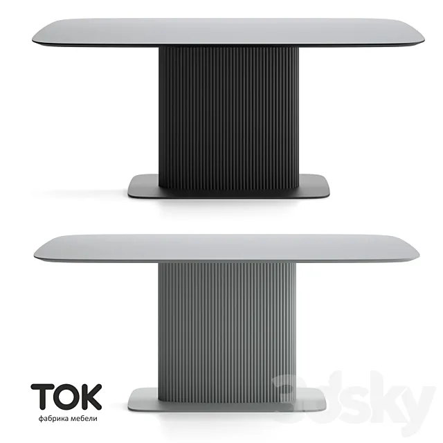 (OM) Series of Tables “velvet Sl with Flanged” Current Furniture 3DS Max Model