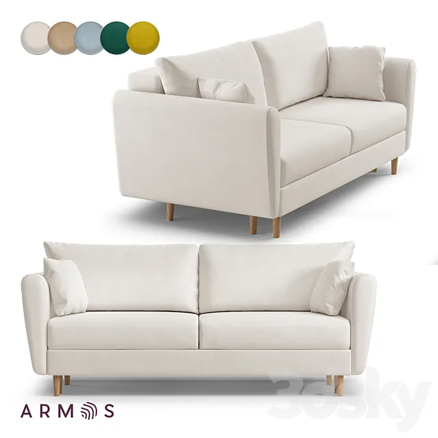 OM Sofa FRED by Armos 3DS Max Model