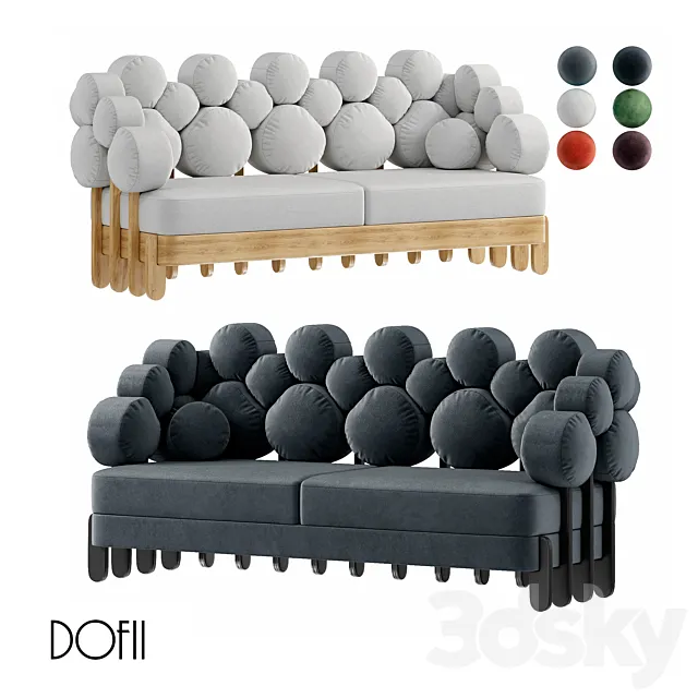 (OM) sofa “IKRA” by Dofii 3DS Max Model