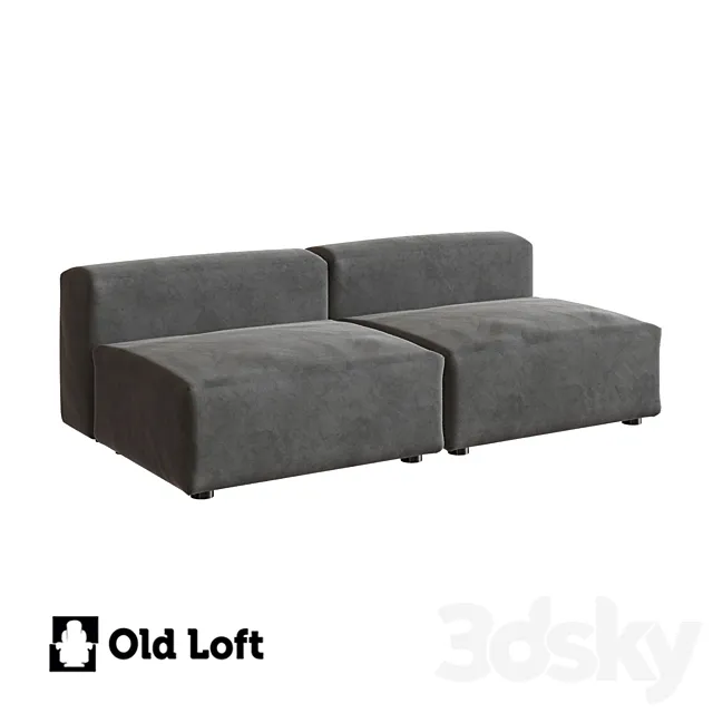 OM Sofa Marshmallow Two Seat Lounge Sofa S 3DS Max Model