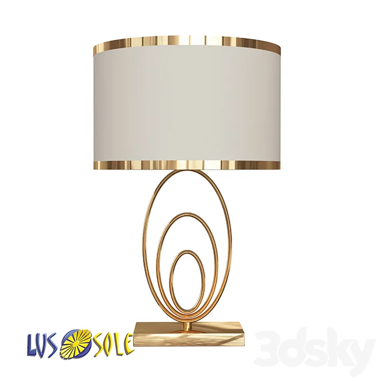 OM Table lamp Lussole Randolph LSP-0619 3DS Max