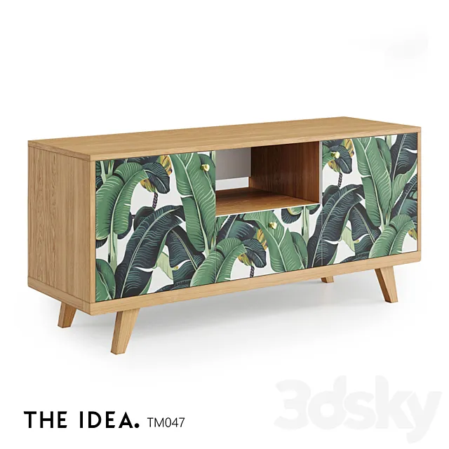 OM THE-IDEA TV stand THIMON 047 3DS Max Model