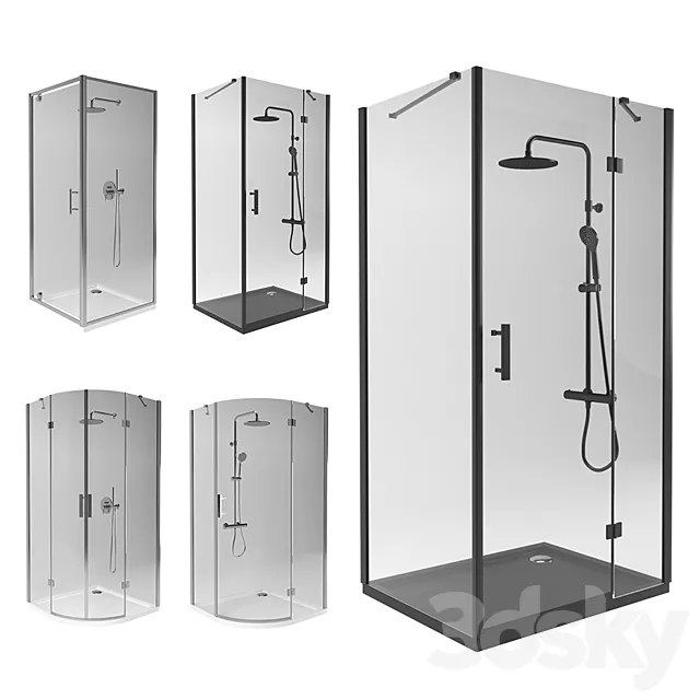 Omnires Shower Enclosures 3DS Max Model