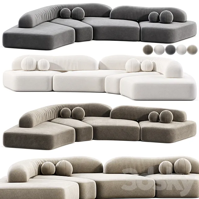 On The Rocks Sofa 3DS Max Model