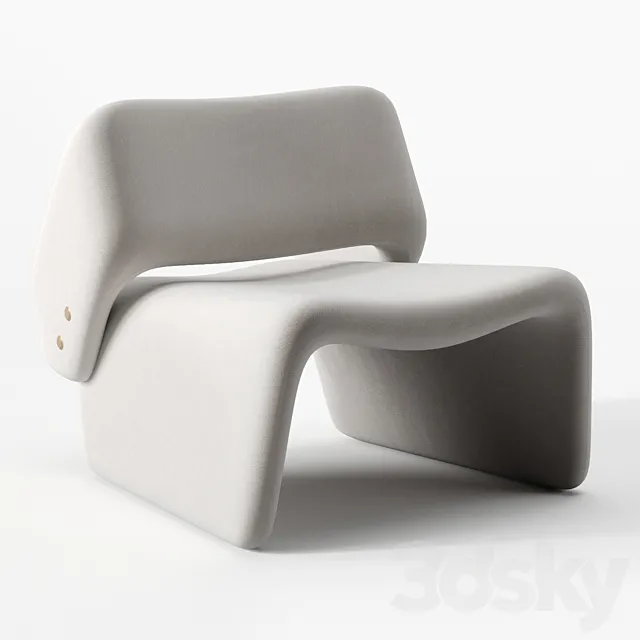 Ondine Lounge Chair by Jorge Zalszupin 3DSMax File
