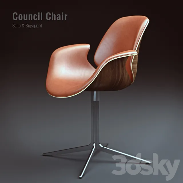One Collection Council Chair 3DSMax File