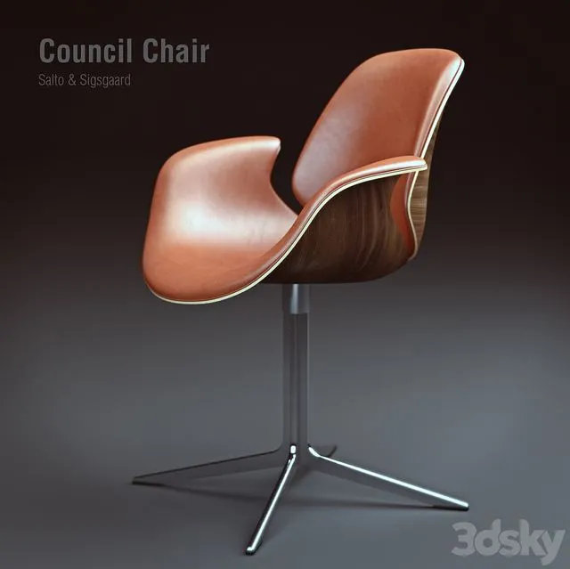 One Collection Council Chair 3dsMax Model