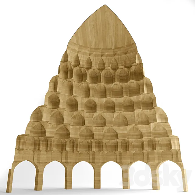 one fourth of muqarnas dome 3DS Max Model