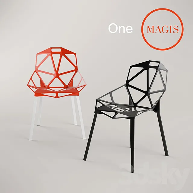 One (stacking chair) Magis 3DS Max Model