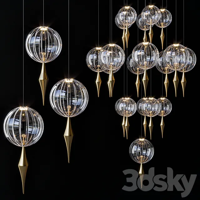 oneiric-vertrart-pendant light 3ds Max