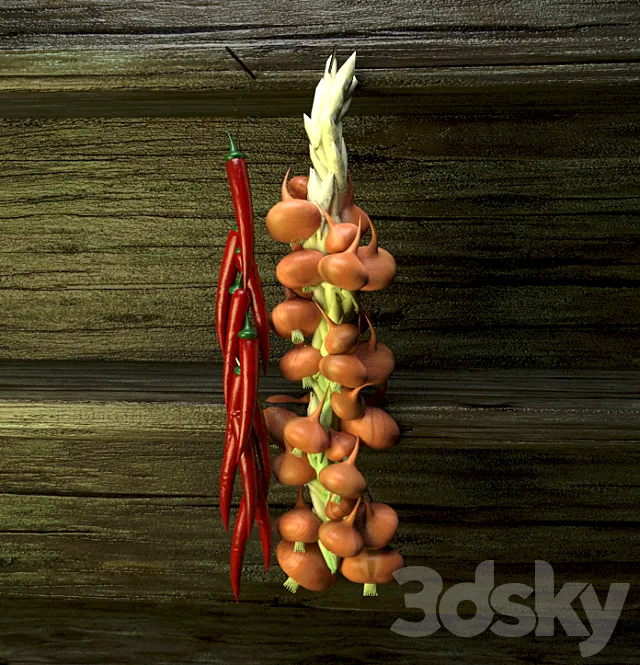 Onion pepper 3DSMax File