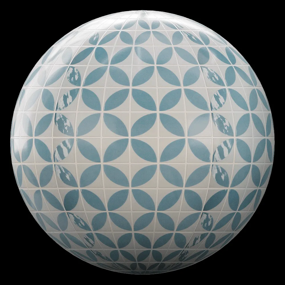 Onix – Tile Penta Dahlia Alice Blue MS 3ds Max