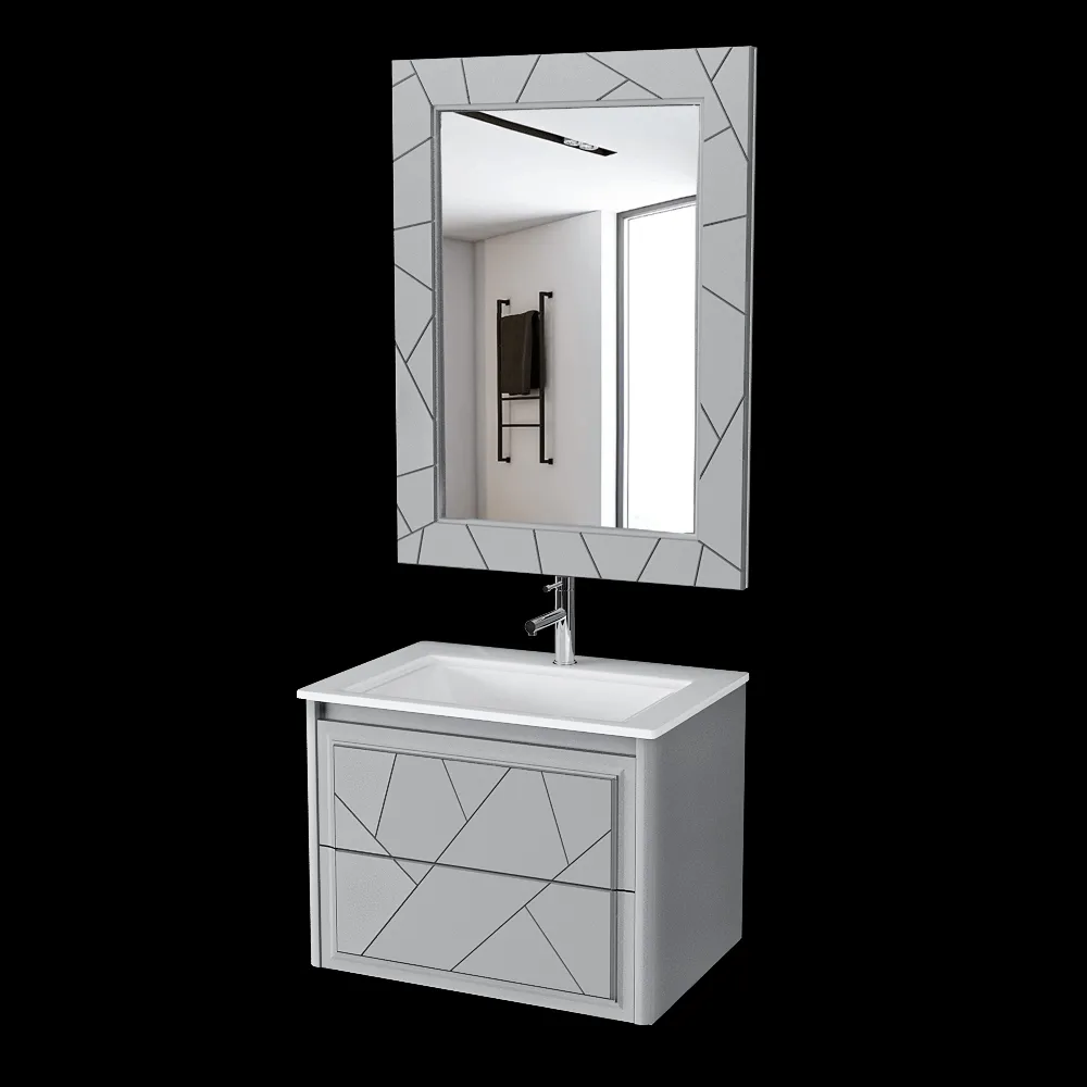 Opadiris – Cabinet with sink Luigi 70 cm gray 3ds Max