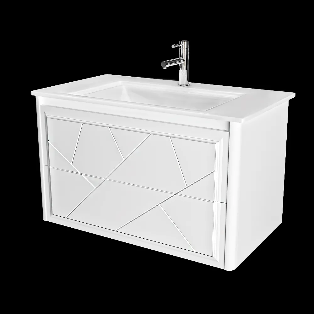 Opadiris – Cabinet with sink Luigi 70 cm white 3ds Max