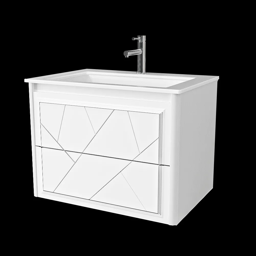 Opadiris – Cabinet with sink Luigi 70 cm white matte 3ds Max