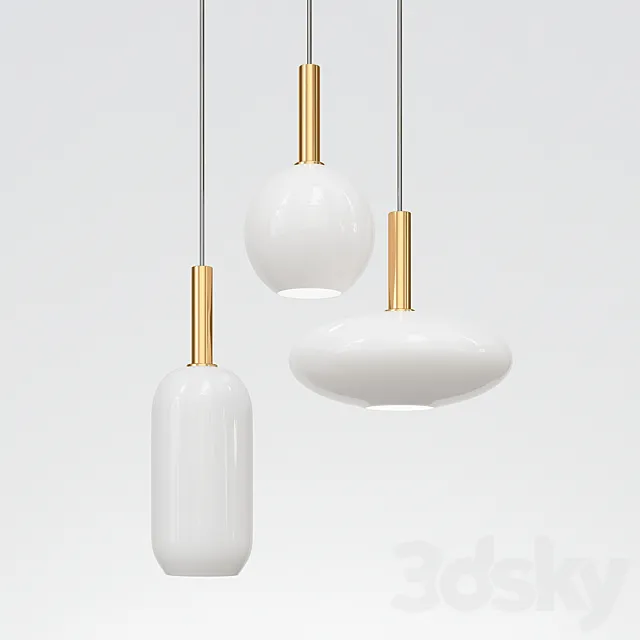 Opal Lampshades 3ds Max