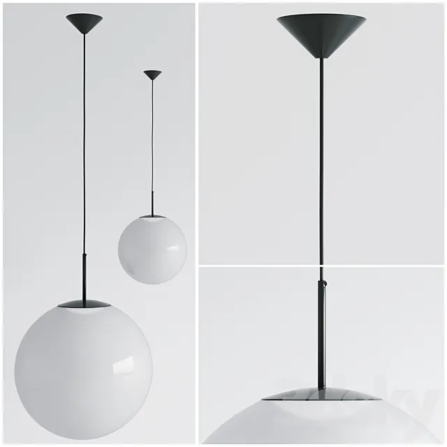 Opal pendant 3ds Max