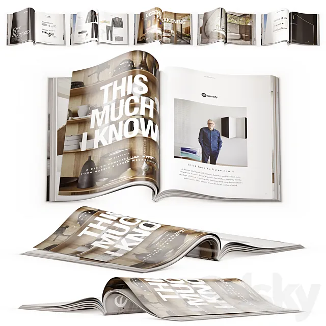 Open magazines EST Architecture And Design Open Magazines Set 2 3ds Max