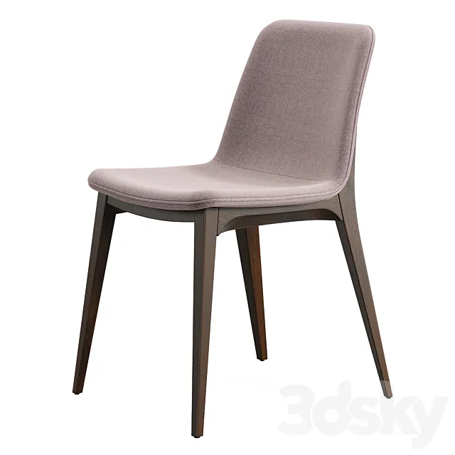 Opera Brown Dining Chair 3dsMax Model