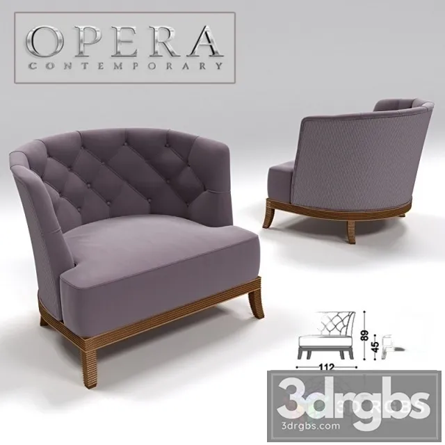 Opera Contemp Parsifal Armchair 3dsmax Download