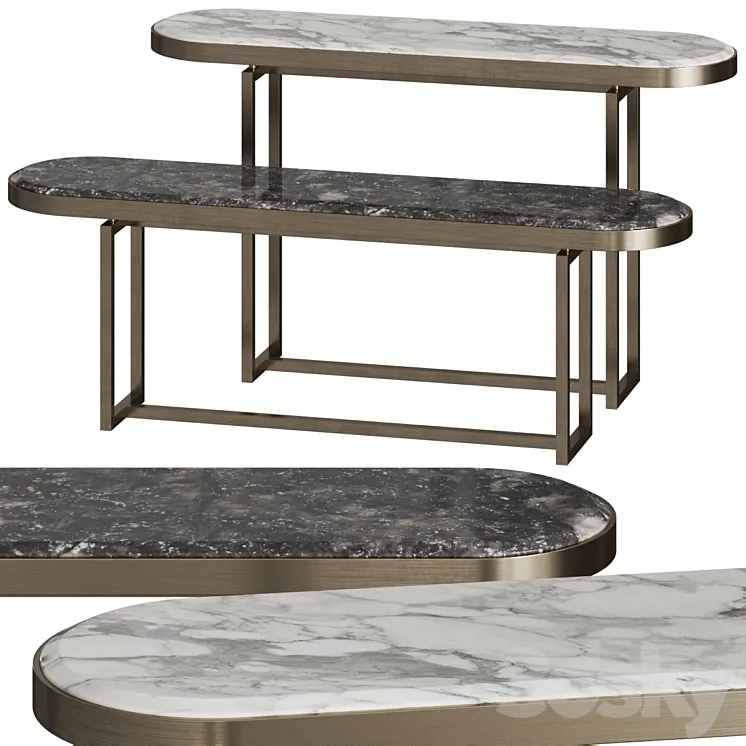 Opera Contemporary Isabel Console Tables 3DS Max