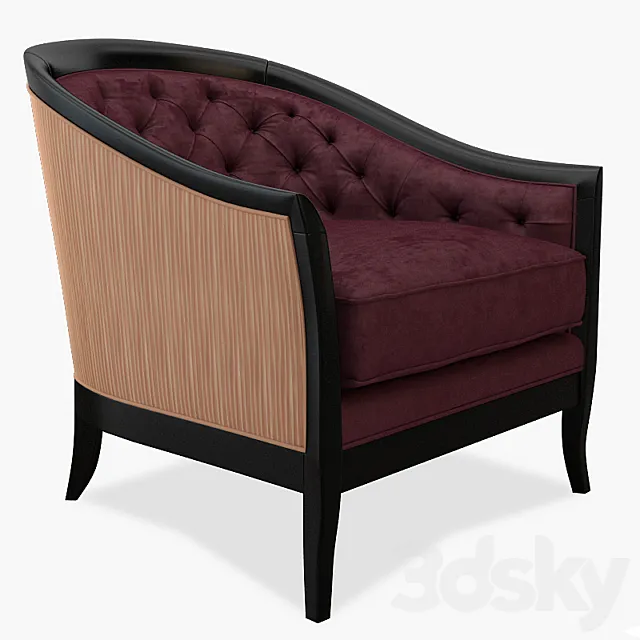 Opera Contemporary Marta classic Armchair 3ds Max