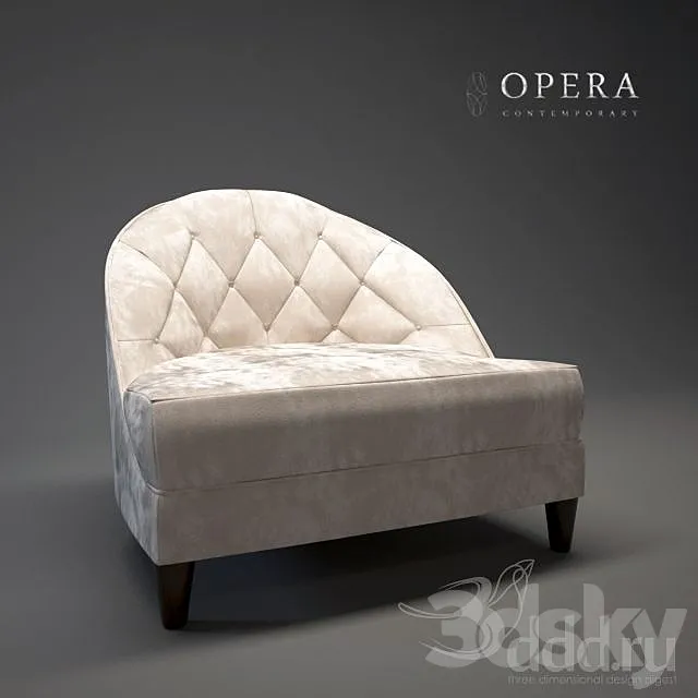 Opera Dalila Arm Chair 3ds Max