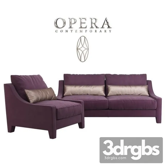 Opera Rosalie Sofa 01 3dsmax Download