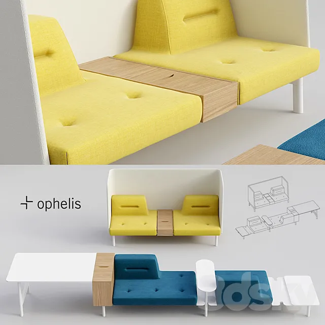 Ophelis Docks Lounge 3DS Max Model